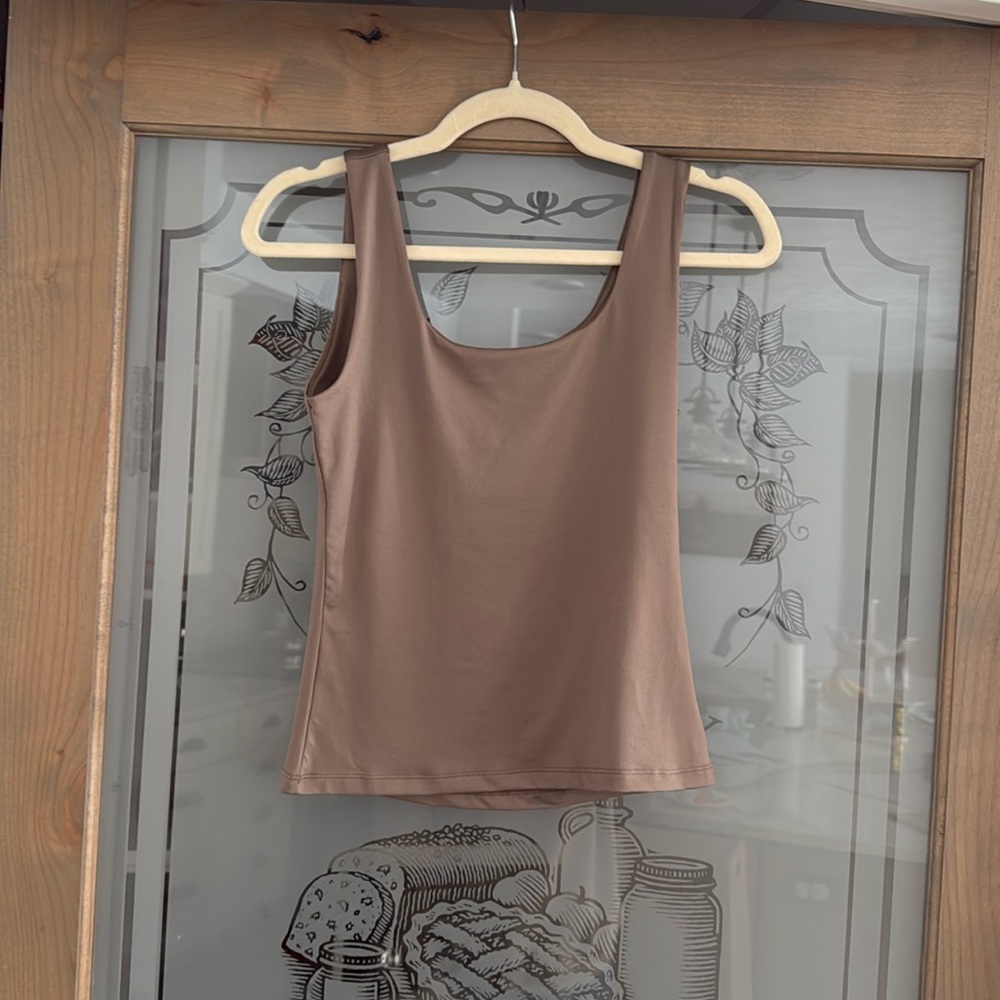 Taupe top